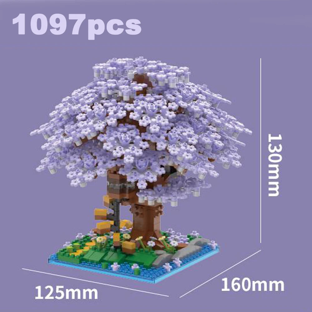 Pink Cherry Tree House Building