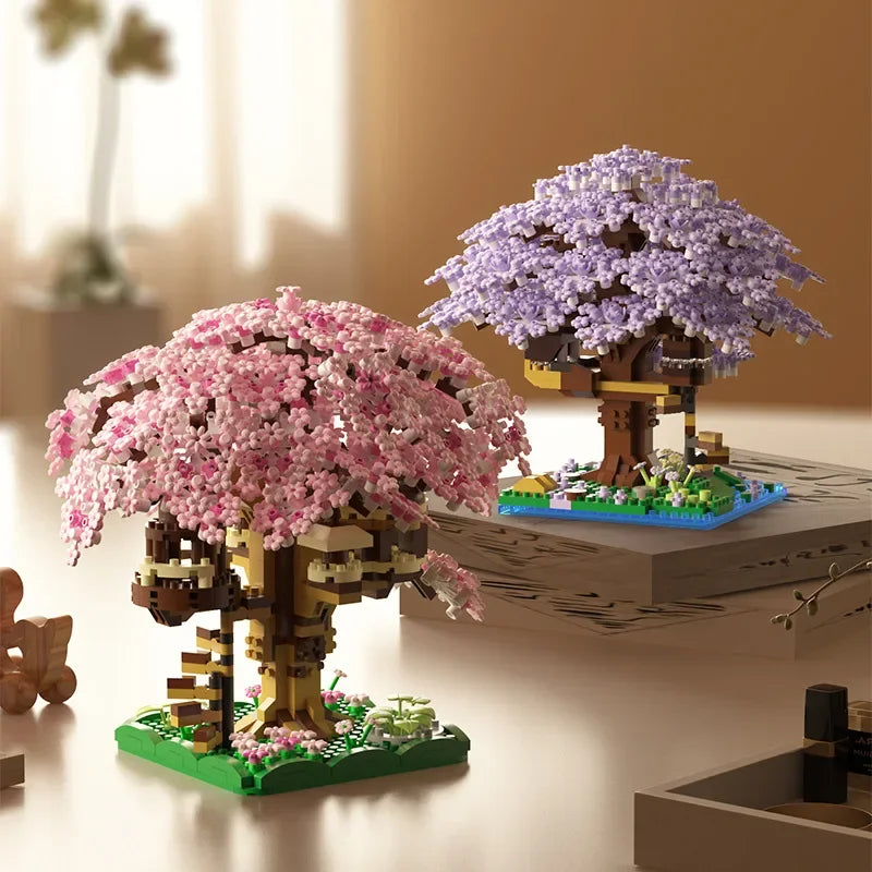 Pink Cherry Tree House Building