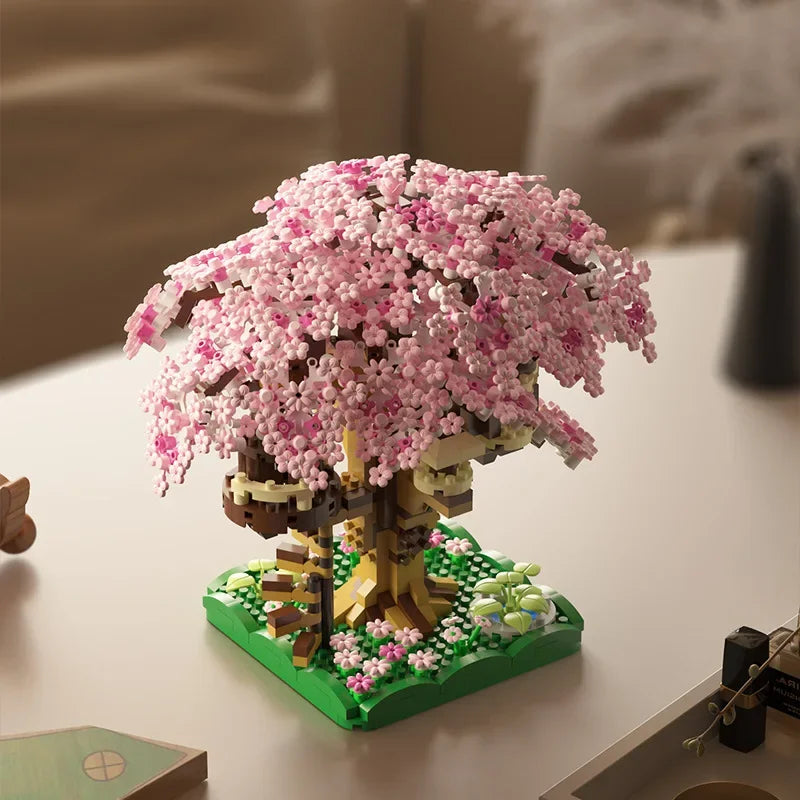 Pink Cherry Tree House Building