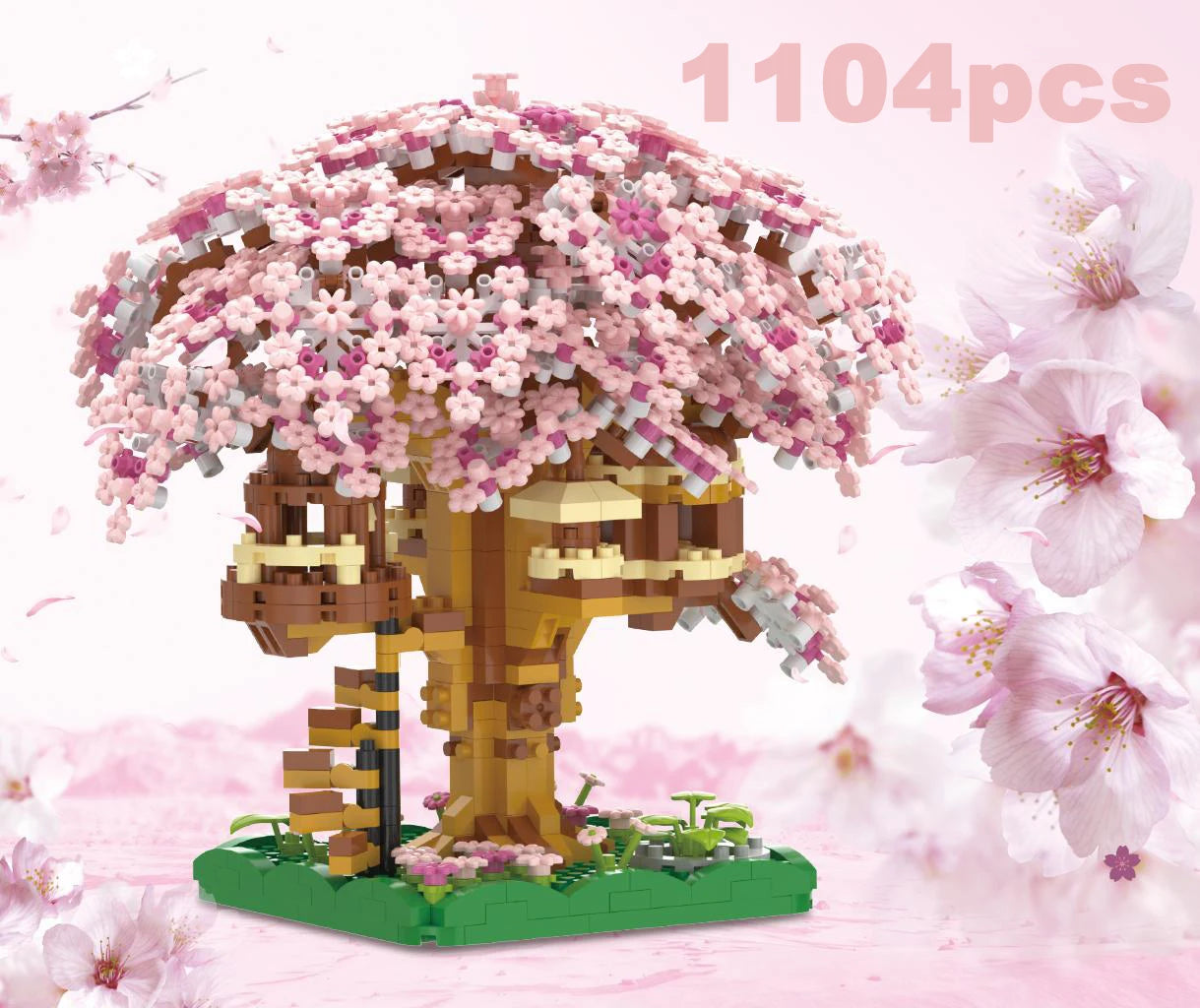 Pink Cherry Tree House Building