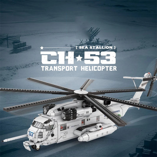 CH-53E Transport Helicopter Building Blocks Army