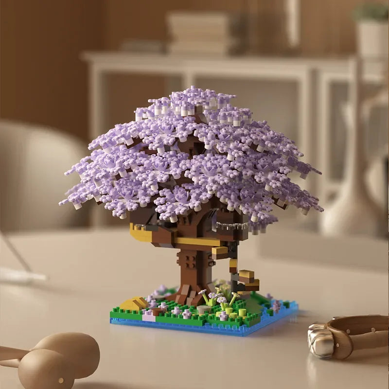 Pink Cherry Tree House Building
