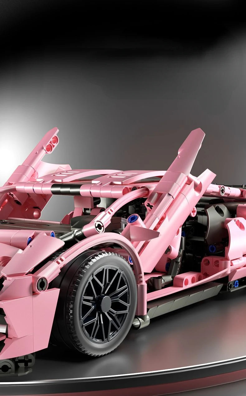 Pink Racing Sports car