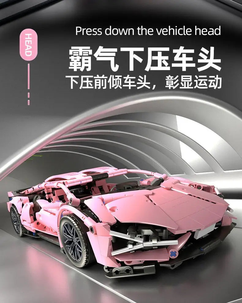 Pink Racing Sports car