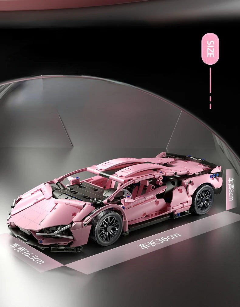 Pink Racing Sports car