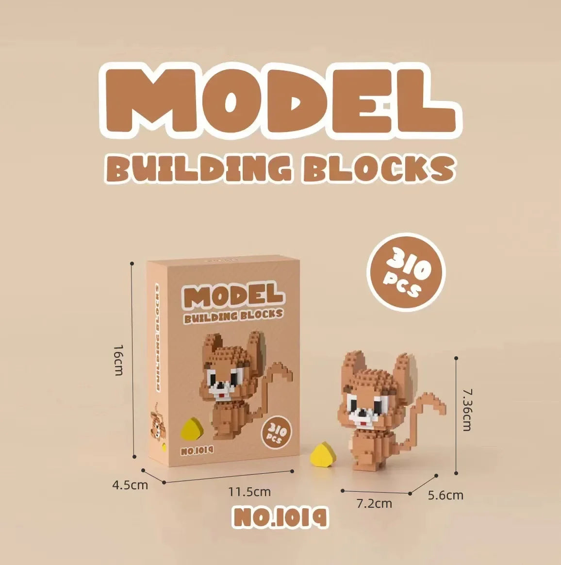 Tom And Jerry Micro Building Blocks Cheese ( plusieurs model disponible dans l'article )