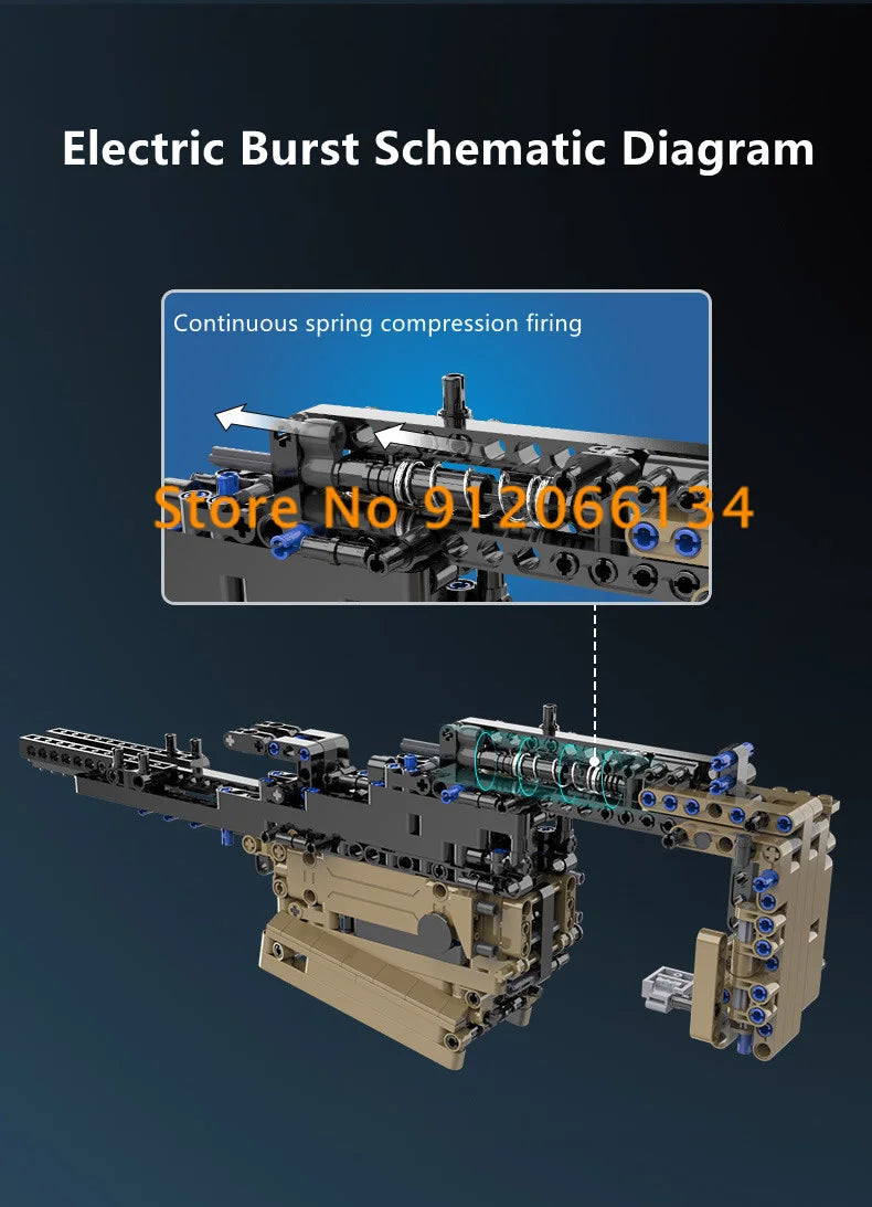 Rifle 76CM  Military Function Toys Gun