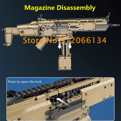Rifle 76CM  Military Function Toys Gun