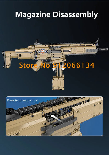 Rifle 76CM  Military Function Toys Gun