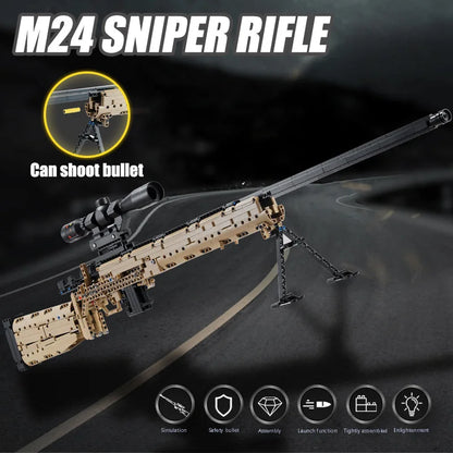 Military Gun MK14 Battle Rifle Army M24 Sniper Rifle