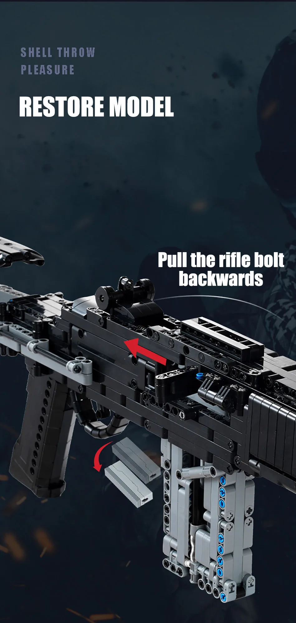 Military Gun MK14 Battle Rifle Army M24 Sniper Rifle