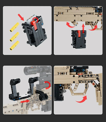 Military Gun MK14 Battle Rifle Army M24 Sniper Rifle