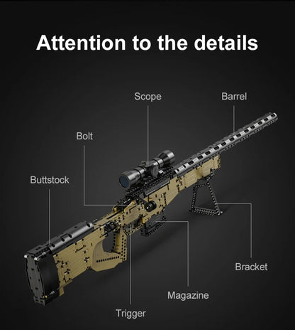 Police Military Weapon Sniper Rifle  WW2 For
