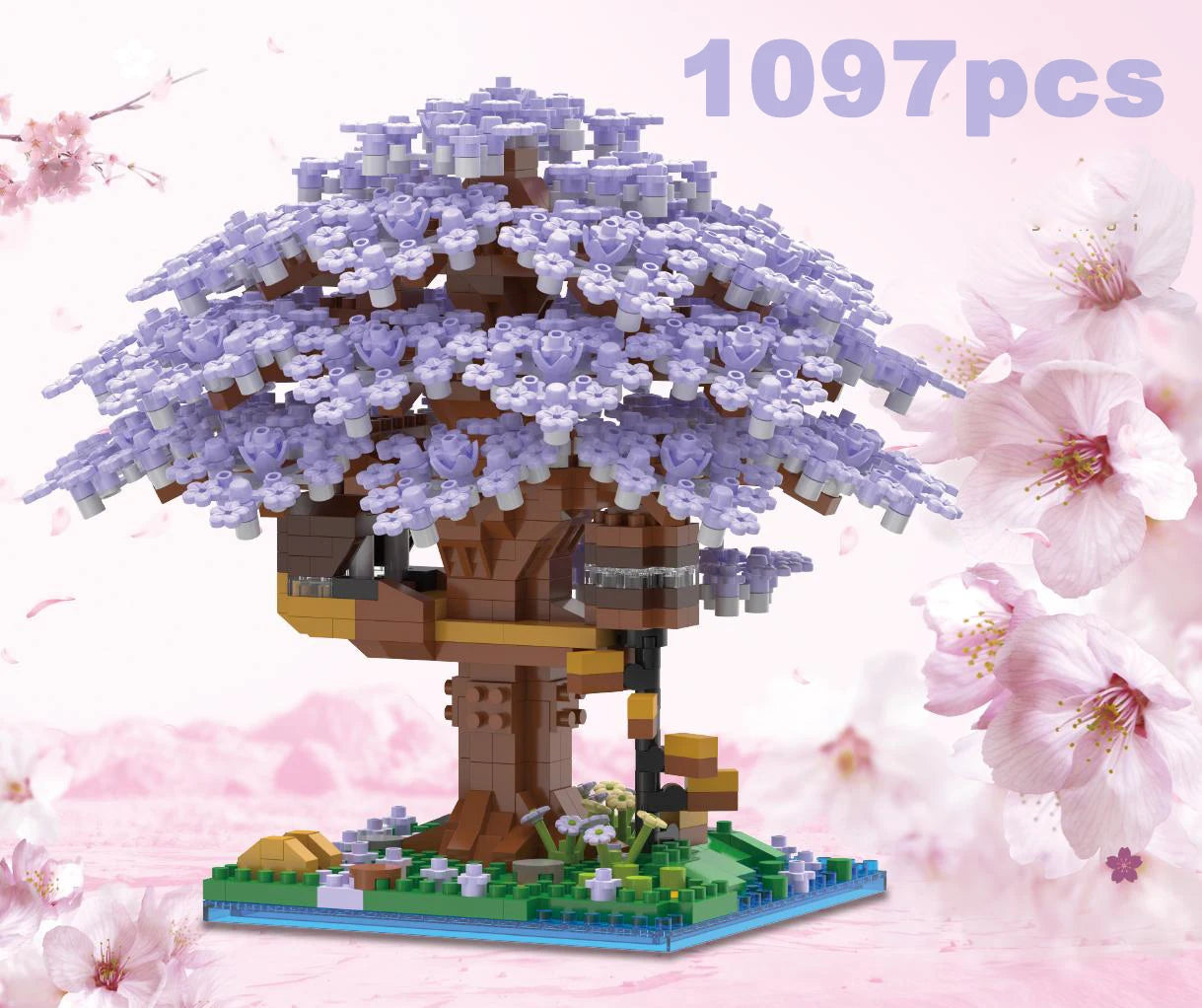 Pink Cherry Tree House Building