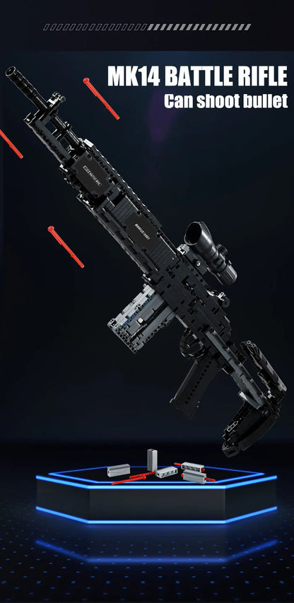 Military Gun MK14 Battle Rifle Army M24 Sniper Rifle