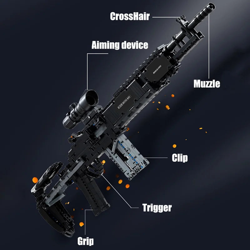 Military Gun MK14 Battle Rifle Army M24 Sniper Rifle