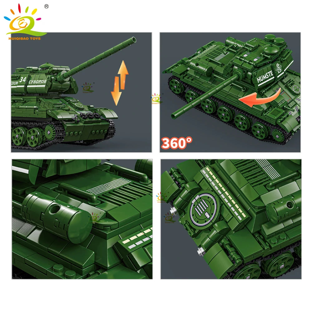WW2 Military T-34 Tank ( plusieurs model disponible dans l'article )