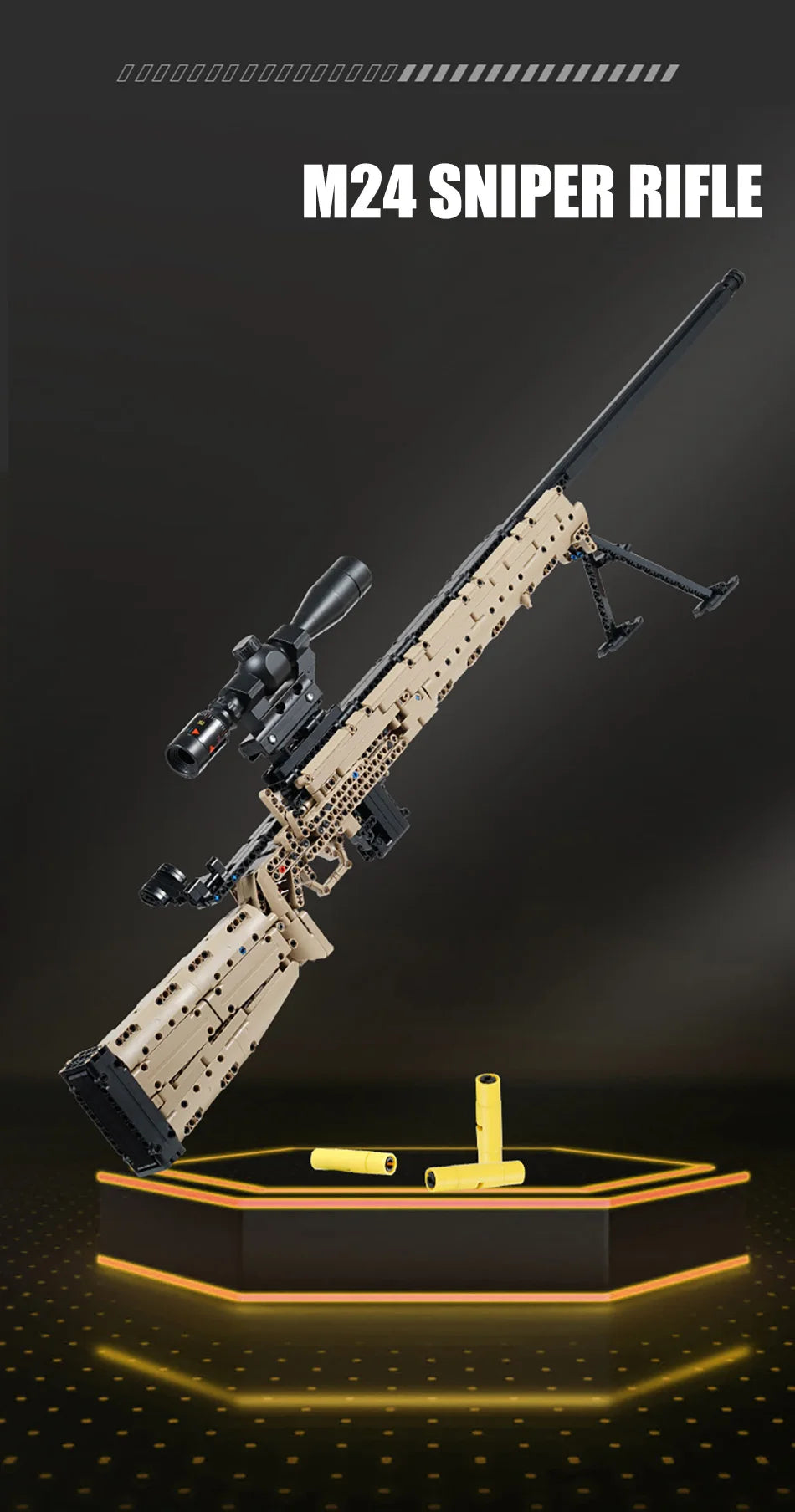 Military Gun MK14 Battle Rifle Army M24 Sniper Rifle