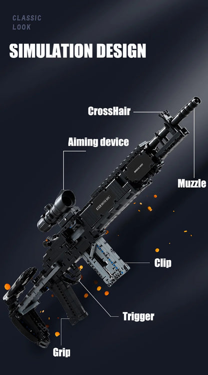 Military Gun MK14 Battle Rifle Army M24 Sniper Rifle