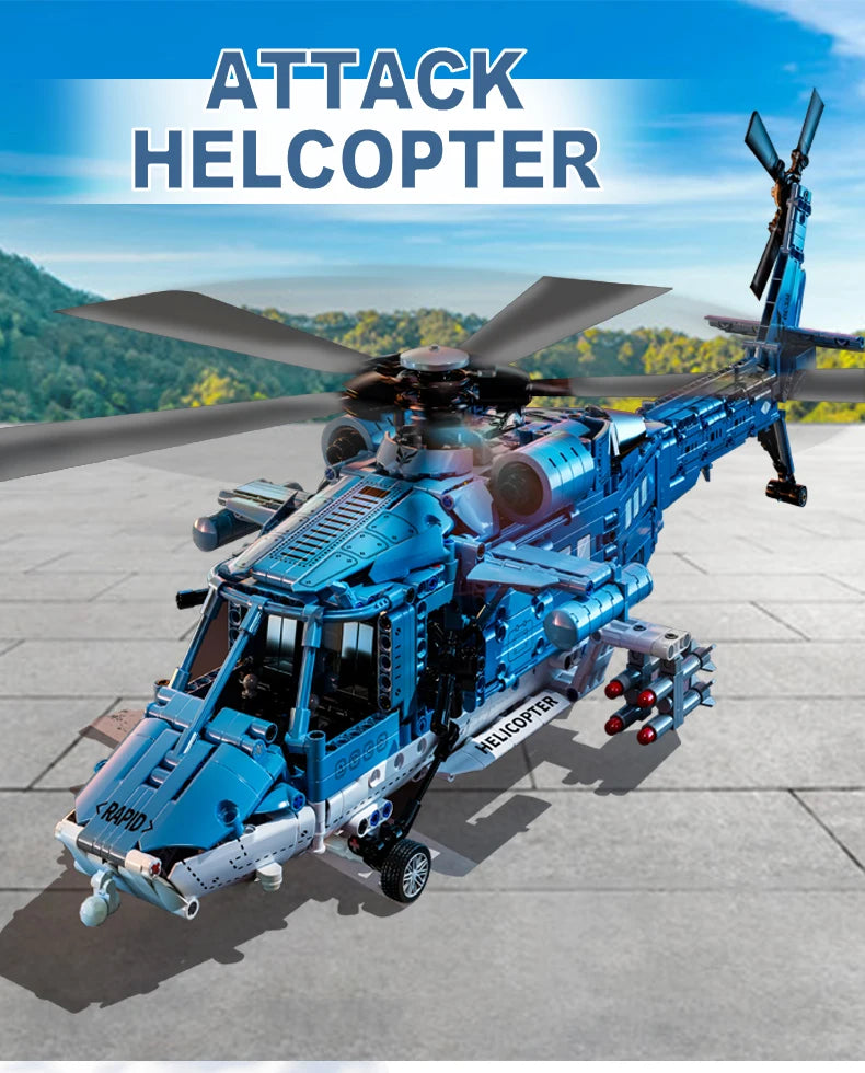 Attack Helicopter Set Army Plane Military