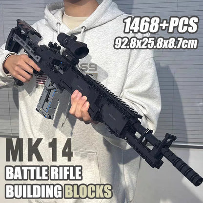 Military Gun MK14 Battle Rifle Army M24 Sniper Rifle